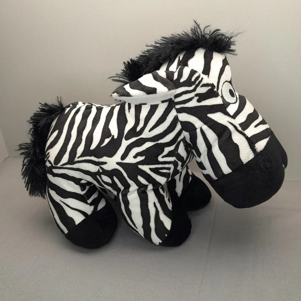 Nova Plush Zebra Stuffed Animal Nova World Inc Black White Striped Safari Toy